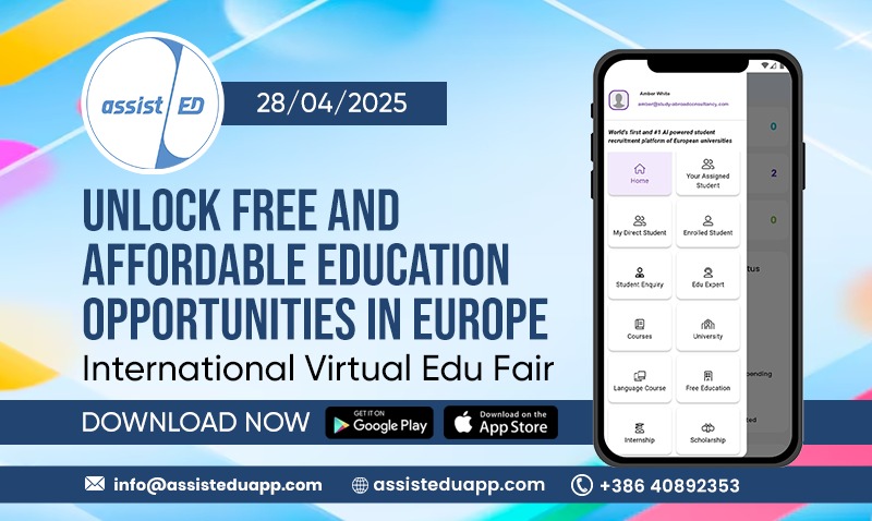 Unlock Free and Affordable Education Opportunities in Europe - International Virtual Edu Fair